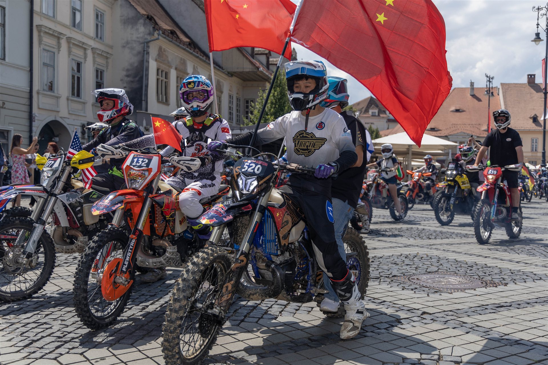 The Chinese team with the TAIMU S300R number 520 in Sibiu, Romania